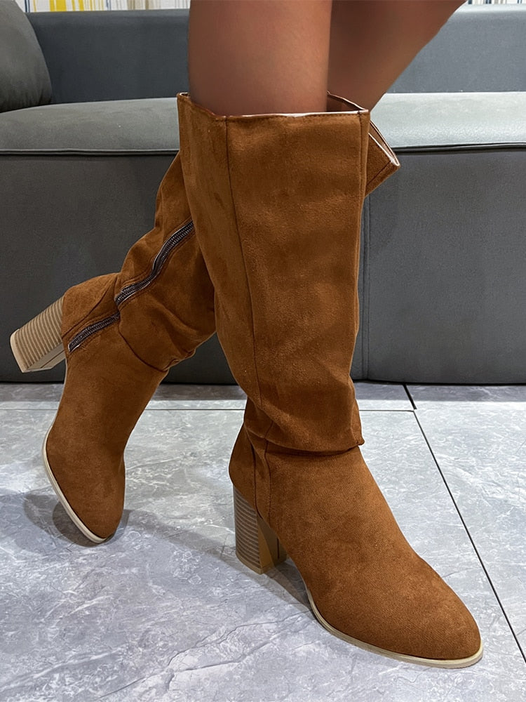 מגף בוקרים עקב- שיקאגו