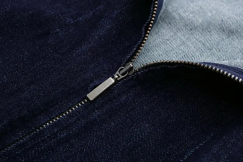 שמלת ג׳ינס מקסי- שקד