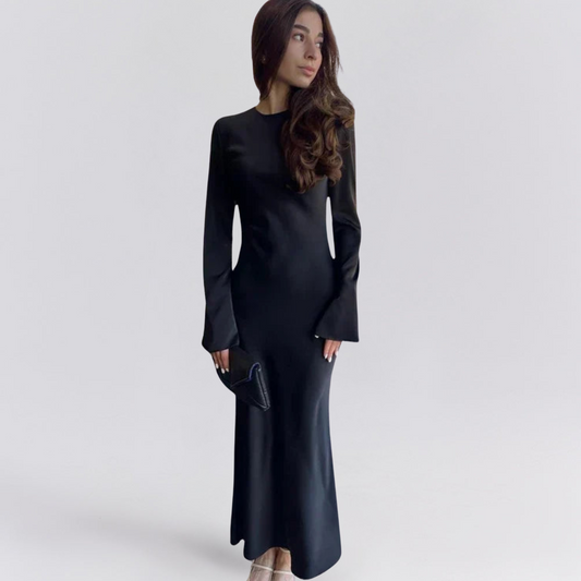 שמלת סאטן מקסי- נועם